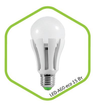 Лампа светодиодная LED-A60-standard 15Вт 160-260В Е27 3000К 1200Лм ASD