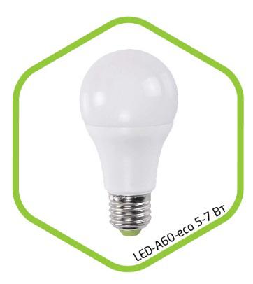 Лампа светодиодная LED-A60-standard 5Вт 160-260В Е27 3000К 400Лм ASD