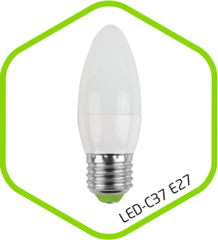 Лампа светодиодная LED-СВЕЧА-standard 3.5Вт 160-260В Е27 3000К 300Лм ASD